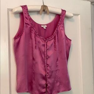 JJill Dusty rose silk camisole